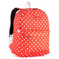 Everest Backpack Book Bag - Back to School Classic in Fun Prints & Patterns-Tangerine/White Dot-