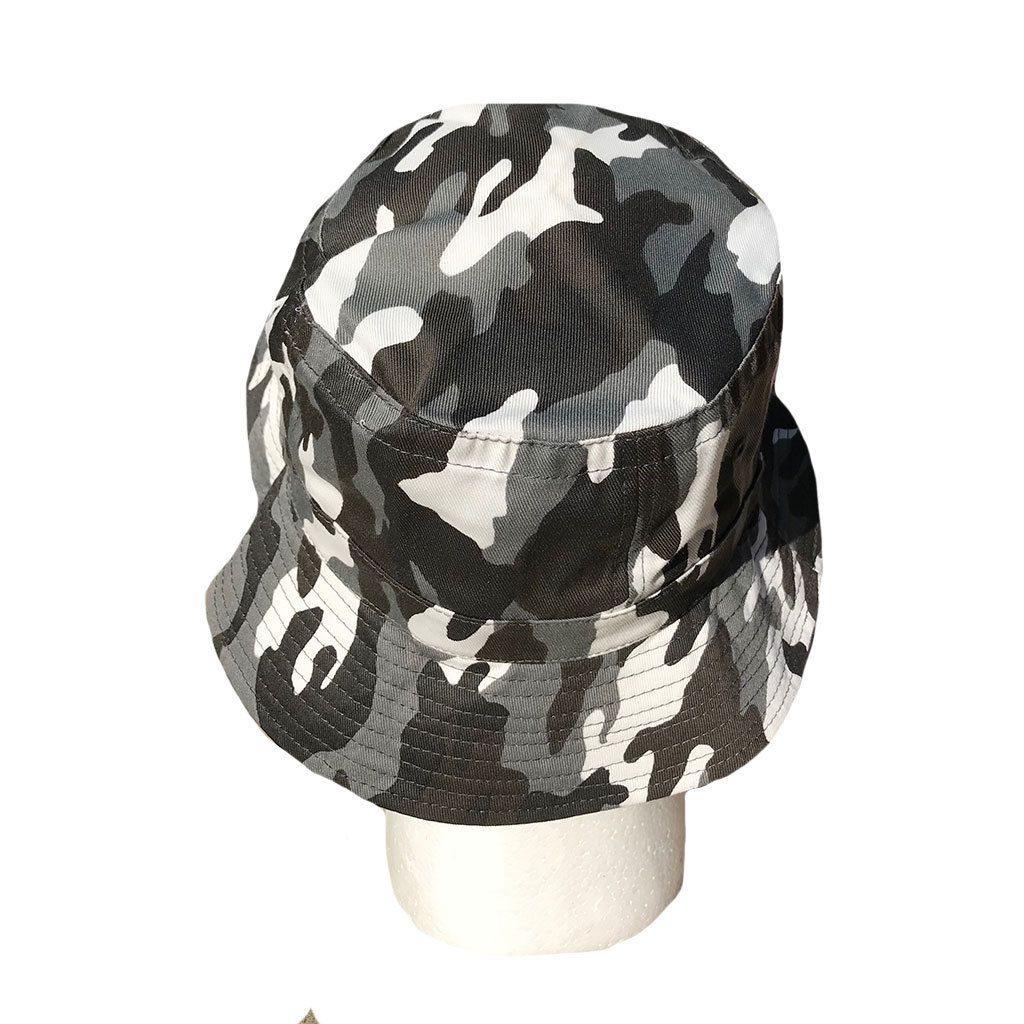 Camouflage Camo Bucket Hats Caps Hunting Gaming Fishing Military Unisex-L (7 1/8)-GRAY PIXEL-