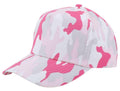 Camouflage Hunting Camping Fishing 5 Panel Cotton Twill Baseball Hats Caps-Pink Camo-