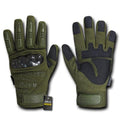 Carbon Fiber Knuckle Tactical Combat Touchscreen Gloves-Olive Drab-Small-