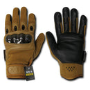 Carbon Fiber Knuckle Tactical Patrol Military Gloves-Black-X-Small- 12 image
