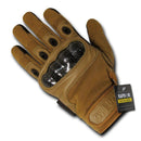 Carbon Fiber Knuckle Tactical Patrol Military Gloves-Black-X-Small- 13 image