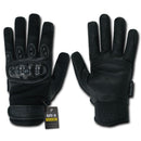 Carbon Fiber Knuckle Tactical Patrol Military Gloves-Black-X-Small- 6 image