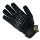 Carbon Fiber Knuckle Tactical Patrol Military Gloves-Black-X-Small- 7 image