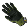 Carbon Fiber Knuckle Tactical Patrol Military Gloves-Olive-Small-