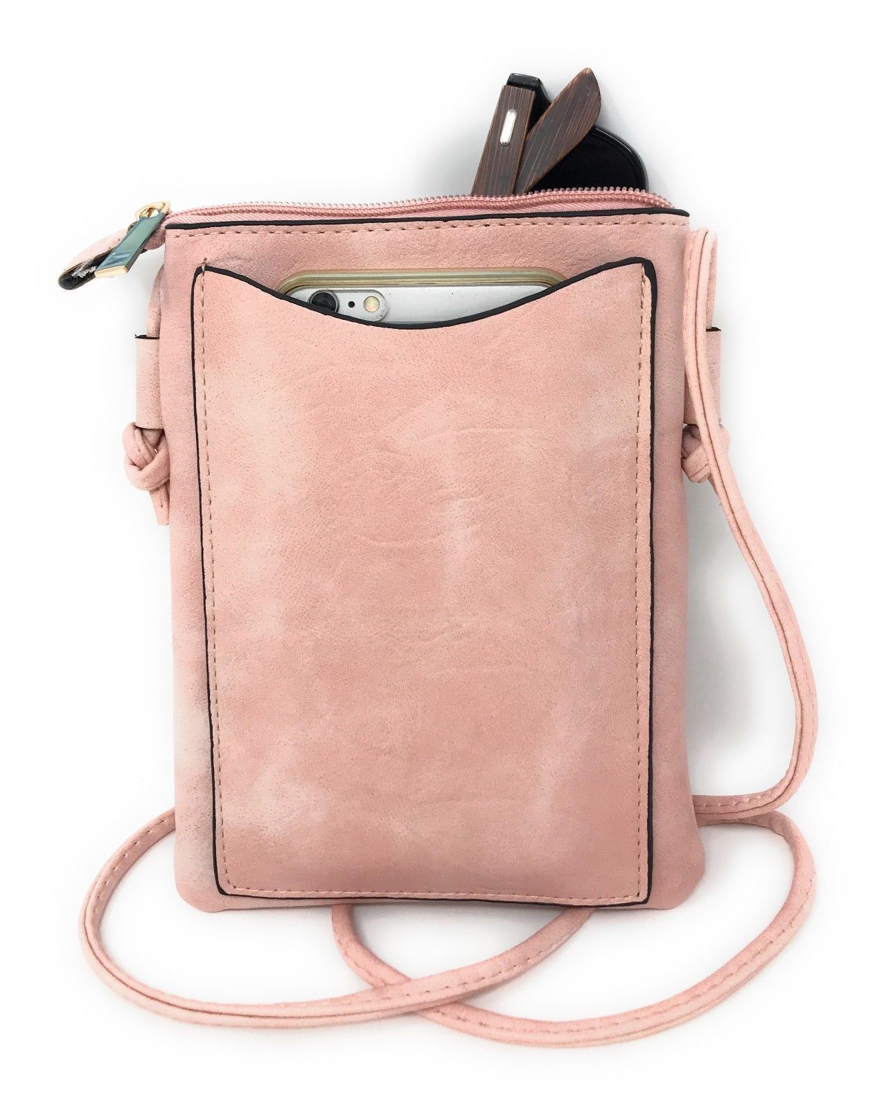Casaba Crossbody Shoulder Bag Satchel Purse Wristlet Gift For Women Wife Mom-Butterfly-Black-