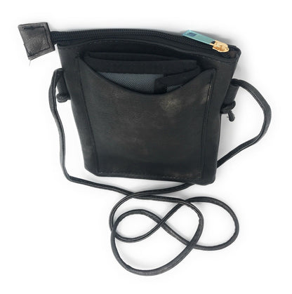 Casaba Crossbody Shoulder Bag Satchel Purse Wristlet Gift For Women Wife Mom-Butterfly-Black-
