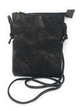 Casaba Crossbody Shoulder Bag Satchel Purse Wristlet Gift For Women Wife Mom-Butterfly-Black-