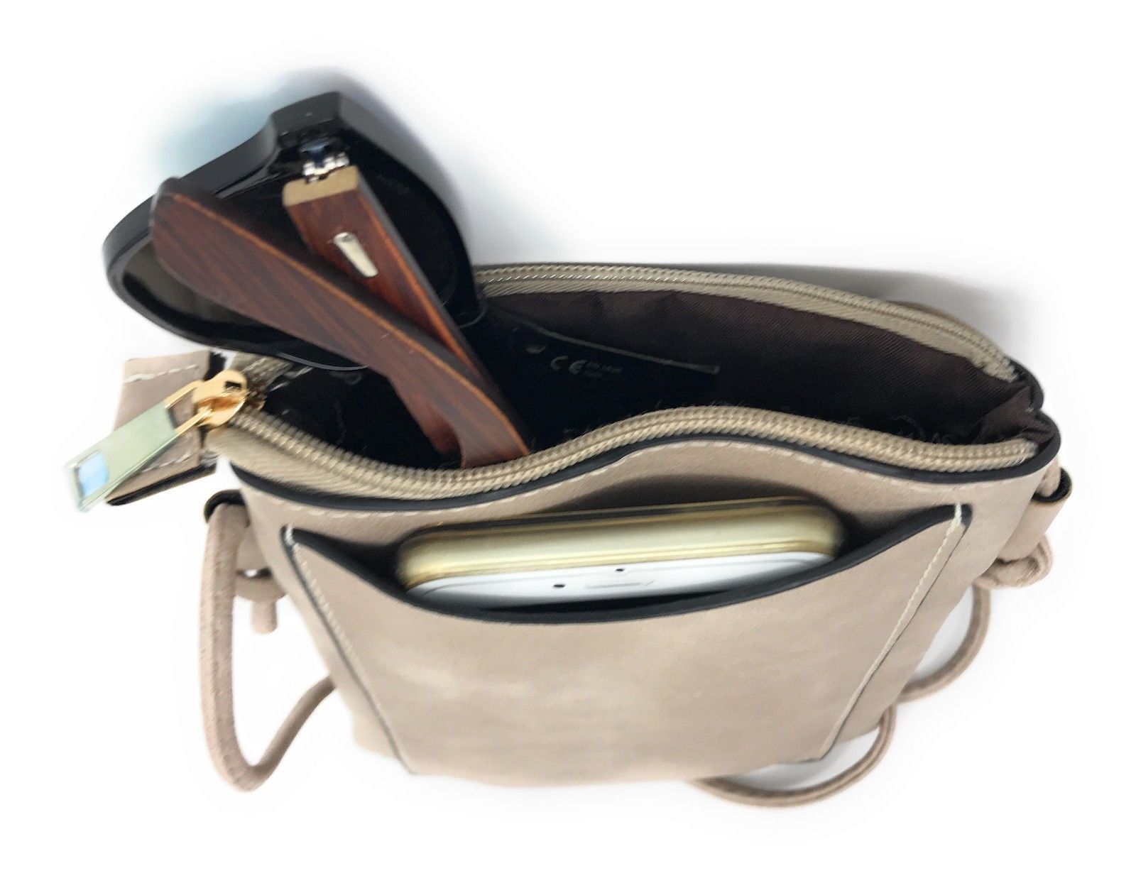 Casaba Crossbody Shoulder Bag Satchel Purse Wristlet Gift For Women Wife Mom-Butterfly-Black-