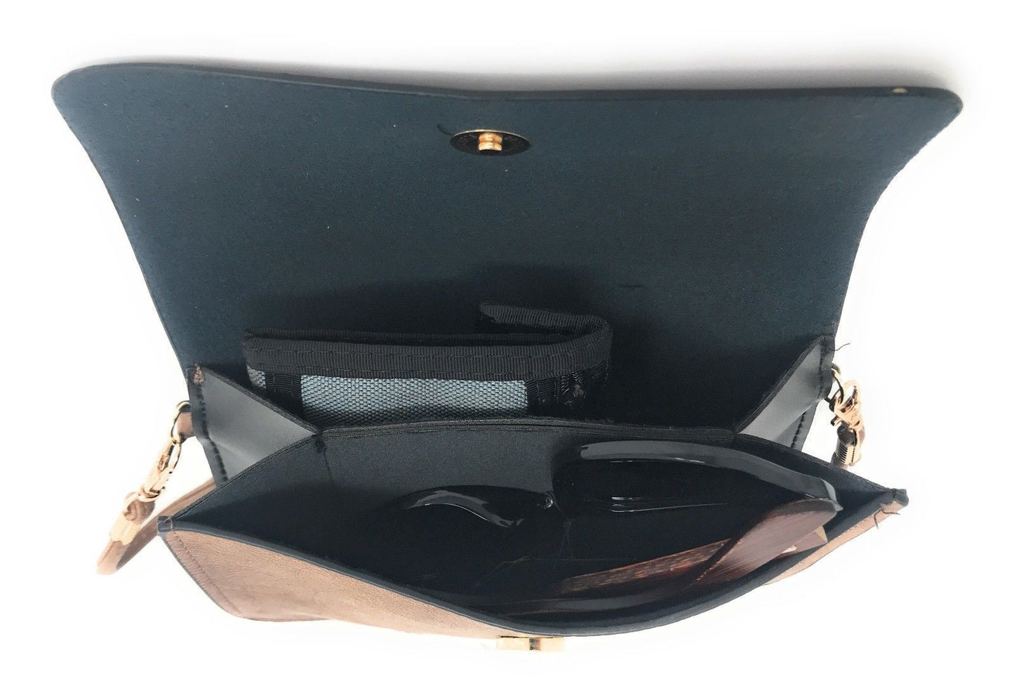 Casaba Crossbody Shoulder Bag Satchel Purse Wristlet Gift For Women Wife Mom-Butterfly-Black-