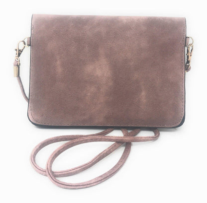Casaba Crossbody Shoulder Bag Satchel Purse Wristlet Gift For Women Wife Mom-Butterfly-Black-
