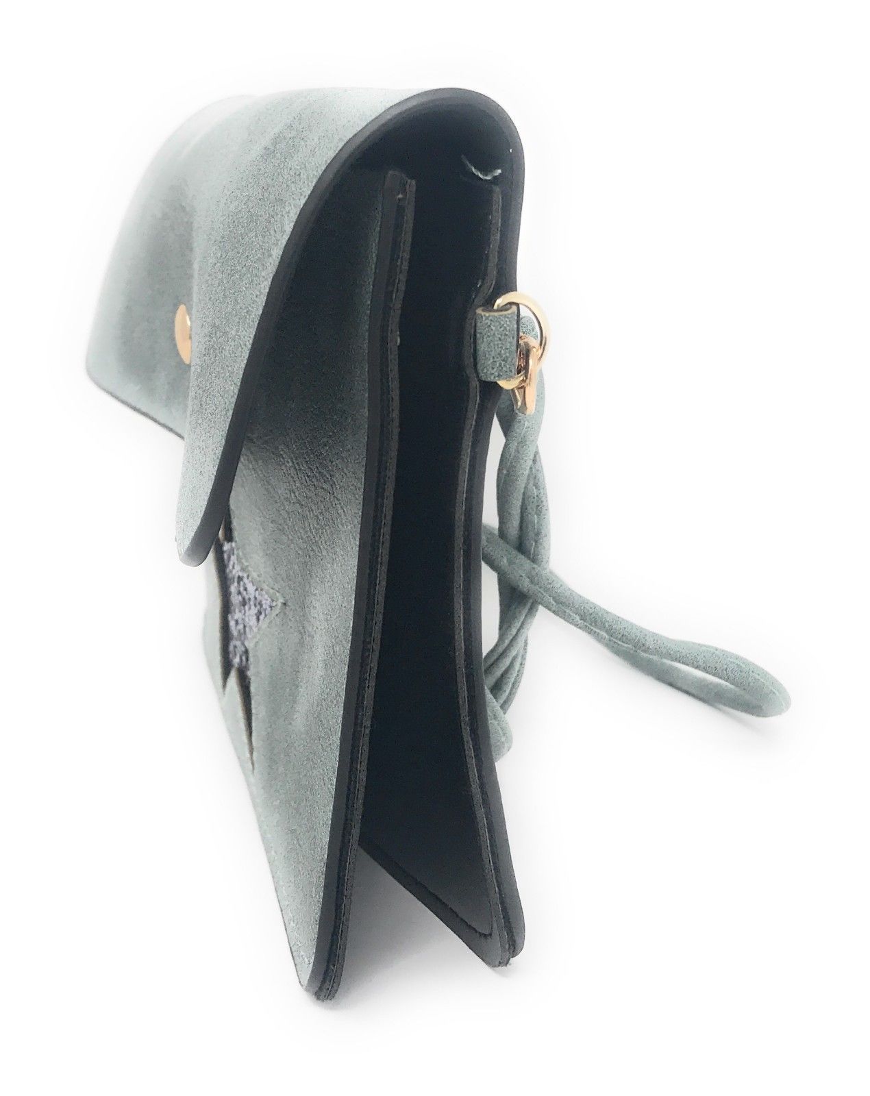 Casaba Crossbody Shoulder Bag Satchel Purse Wristlet Gift For Women Wife Mom-Butterfly-Black-
