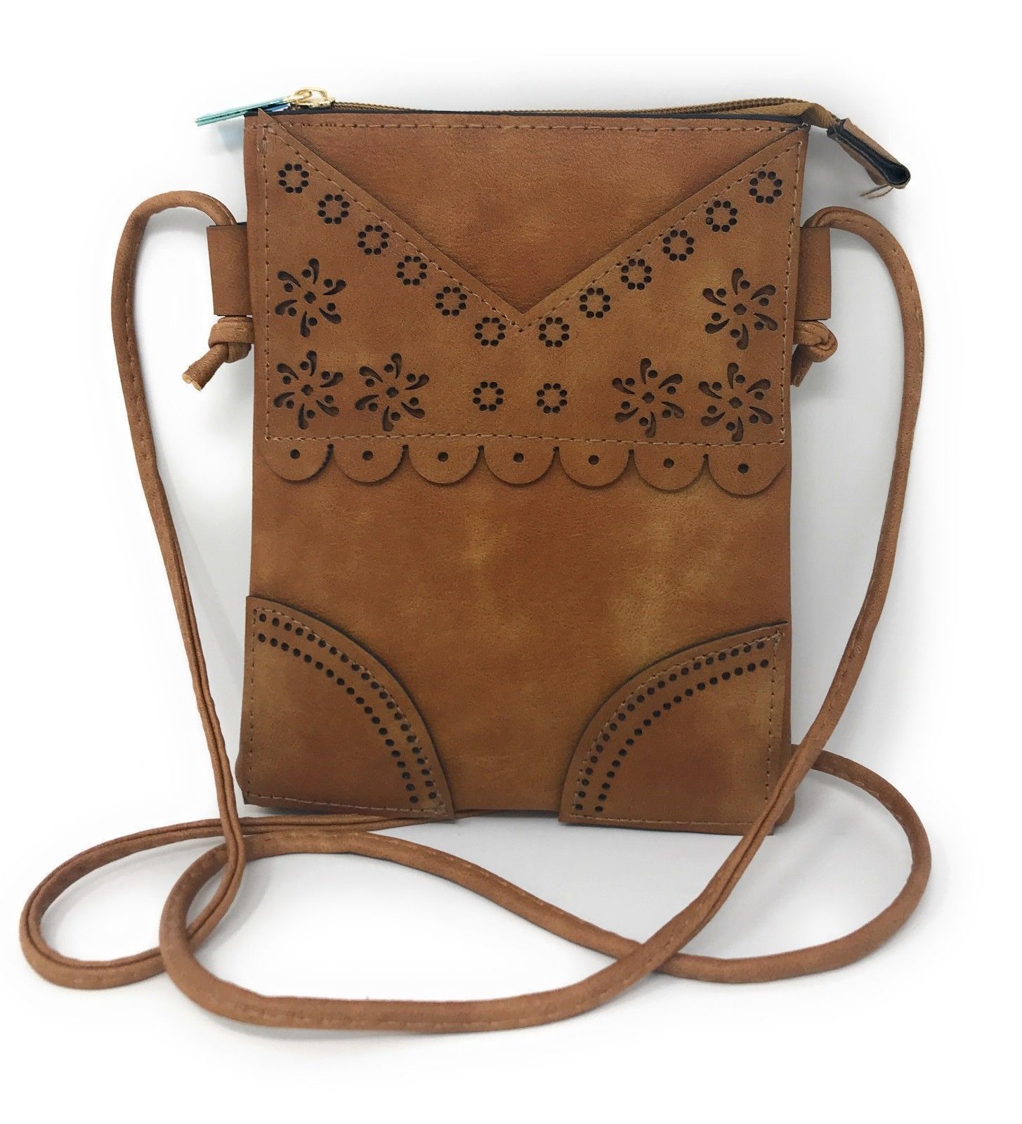 Casaba Crossbody Shoulder Bag Satchel Purse Wristlet Gift For Women Wife Mom-Flowers-Beige-