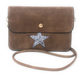 Casaba Crossbody Shoulder Bag Satchel Purse Wristlet Gift For Women Wife Mom-Star-Beige-