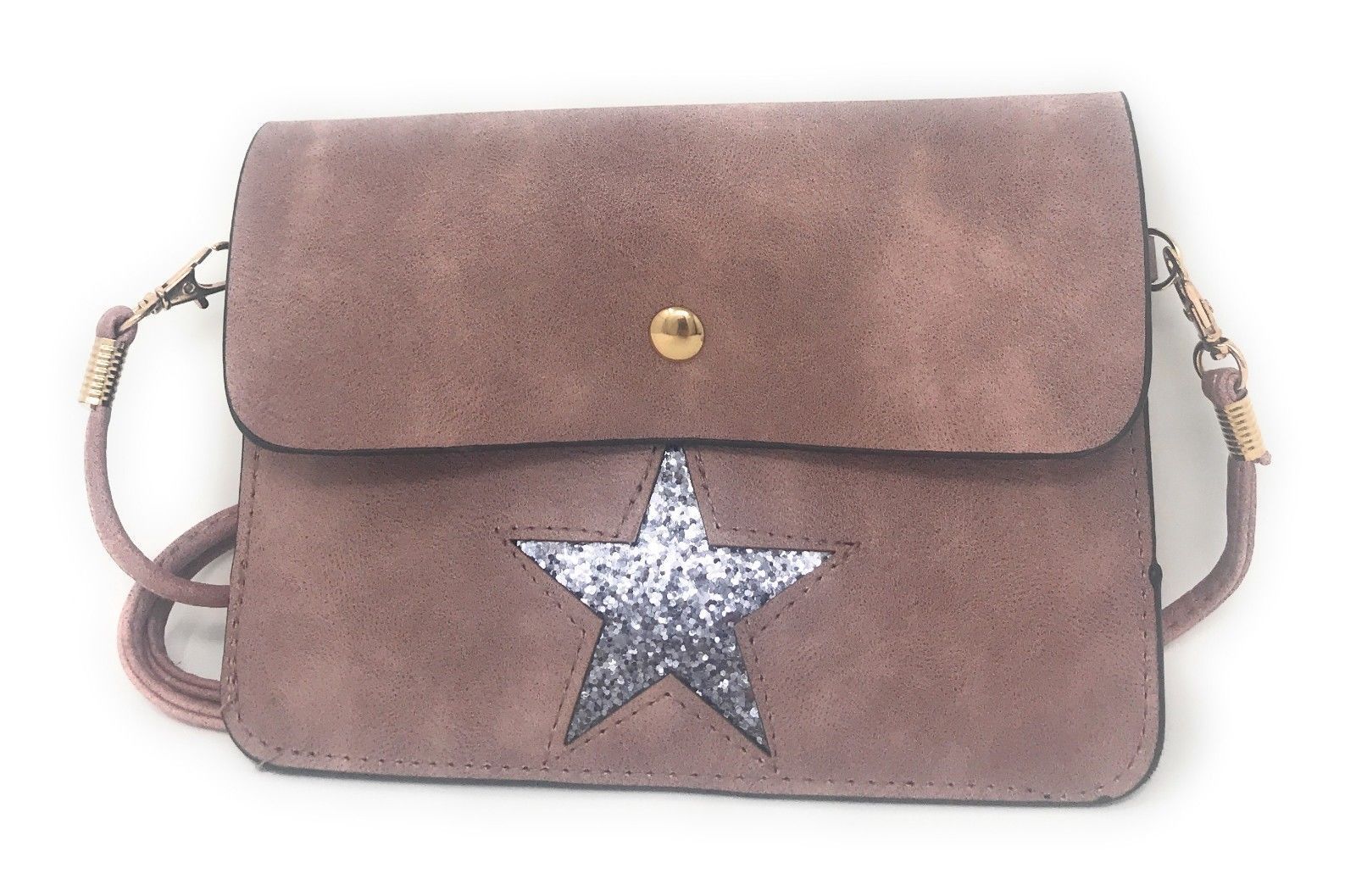 Casaba Crossbody Shoulder Bag Satchel Purse Wristlet Gift For Women Wife Mom-Star-Rose-