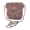 Casaba Crossbody Shoulder Bag Satchel Purse Wristlet Gift For Women Wife Mom-Tassle-Rose-