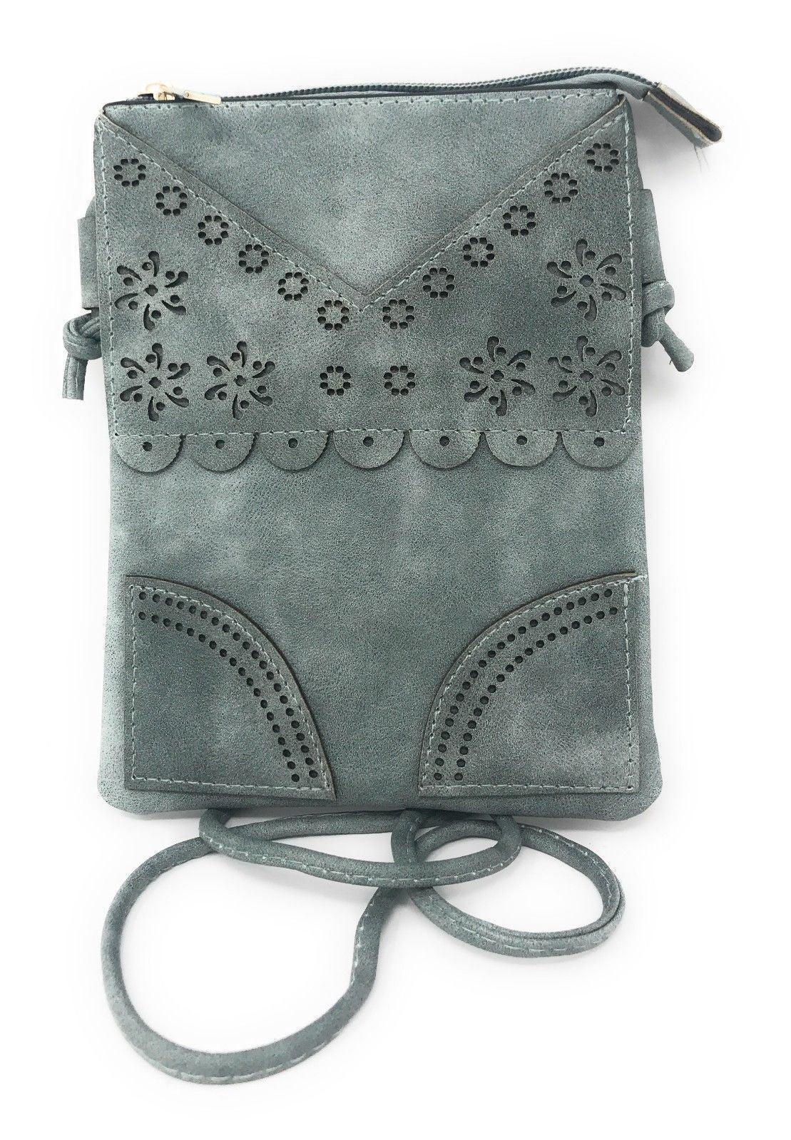 Casaba Designer Crossbody Bag Satchel & Sunglasses Gift Set For Women Mom Wife-Butterfly-Black-