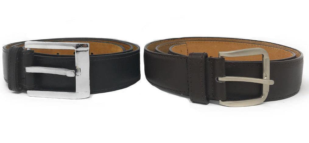 Casaba Mens Leather Belt W/ Hidden Zippered Pocket Cash Valuables Compartment-Black-34-