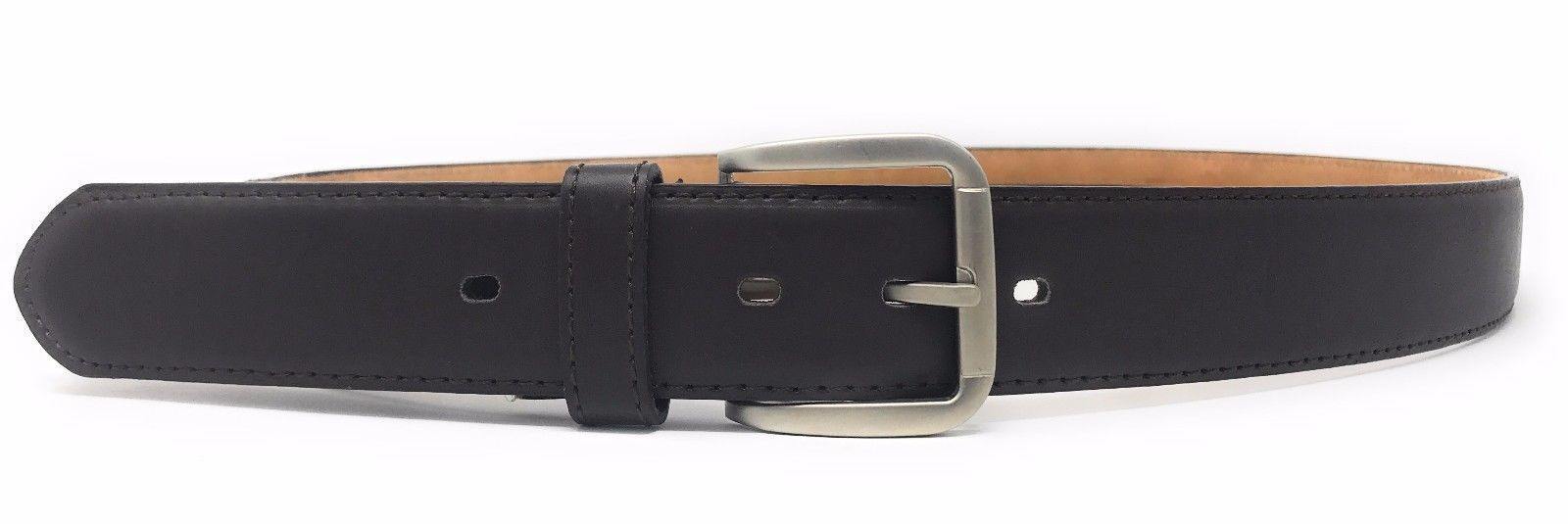 Casaba Mens Leather Belt W/ Hidden Zippered Pocket Cash Valuables Compartment-Black-34-