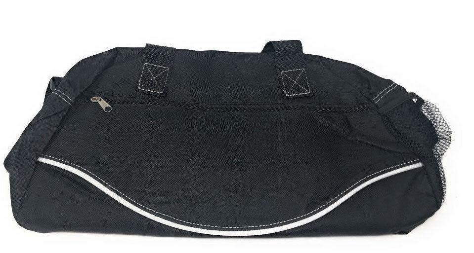 17inch Smile Duffle Bag Travel Sports Gym School Workout Luggage Carry On-Red/Black-