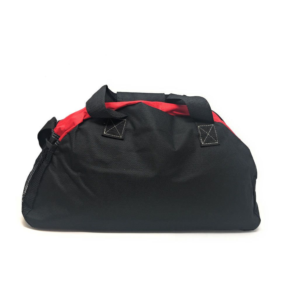 17inch Smile Duffle Bag Travel Sports Gym School Workout Luggage Carry On-Red/Black-