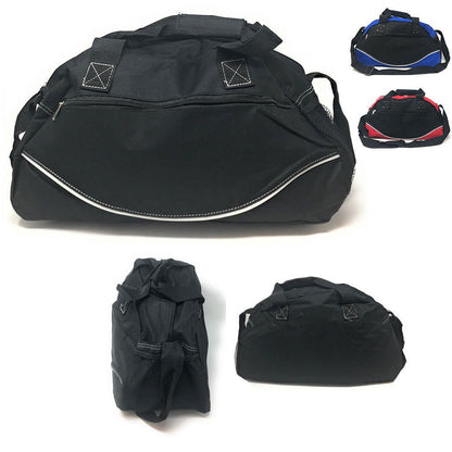 17inch Smile Duffle Bag Travel Sports Gym School Workout Luggage Carry On-Red/Black-