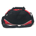 17inch Smile Duffle Bag Travel Sports Gym School Workout Luggage Carry On-Red/Black-