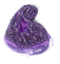 Casaba Women's Elegant Paisley Sheer Scarf Scarves Intricate Brocade Tapestry-Purple-