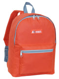 Everest Backpack Book Bag - Back to School Basic Style - Mid-Size-Rust Orange-