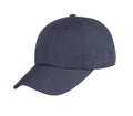 100% Washed Cotton Low Crown Unstructured 6 Panel Baseball Caps Hats-NAVY-