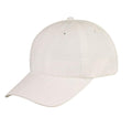 100% Washed Cotton Low Crown Unstructured 6 Panel Baseball Caps Hats-WHITE-