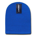 Classic Decky Short Knitted Acrylic Warm Beanies Skull Ski Caps Hats Unisex-Royal-