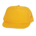 Classic Trucker Baseball Hats Caps Foam Mesh Blank Solid Two Tone Snapback Adult Youth-GOLD-
