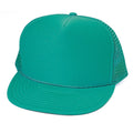 Classic Trucker Baseball Hats Caps Foam Mesh Blank Solid Two Tone Snapback Adult Youth-TEAL-