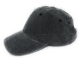 Classic Washed Cotton Pigment Dyed Vintage 6 Panel Low Crown Baseball Caps Hats-BLACK-