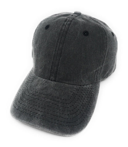 Classic Washed Cotton Pigment Dyed Vintage 6 Panel Low Crown Baseball Caps Hats-ROYAL-