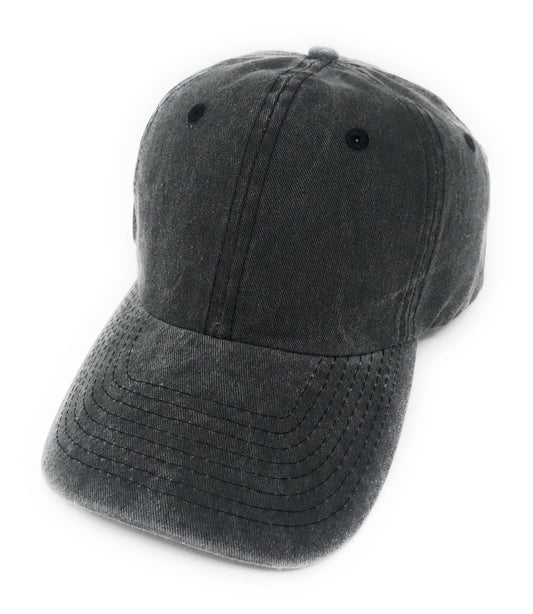 Classic Washed Cotton Pigment Dyed Vintage 6 Panel Low Crown Baseball Caps Hats-ROYAL-