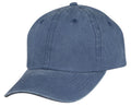 Classic Washed Cotton Pigment Dyed Vintage 6 Panel Low Crown Baseball Caps Hats-NAVY-