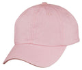 Classic Washed Cotton Pigment Dyed Vintage 6 Panel Low Crown Baseball Caps Hats-PINK-