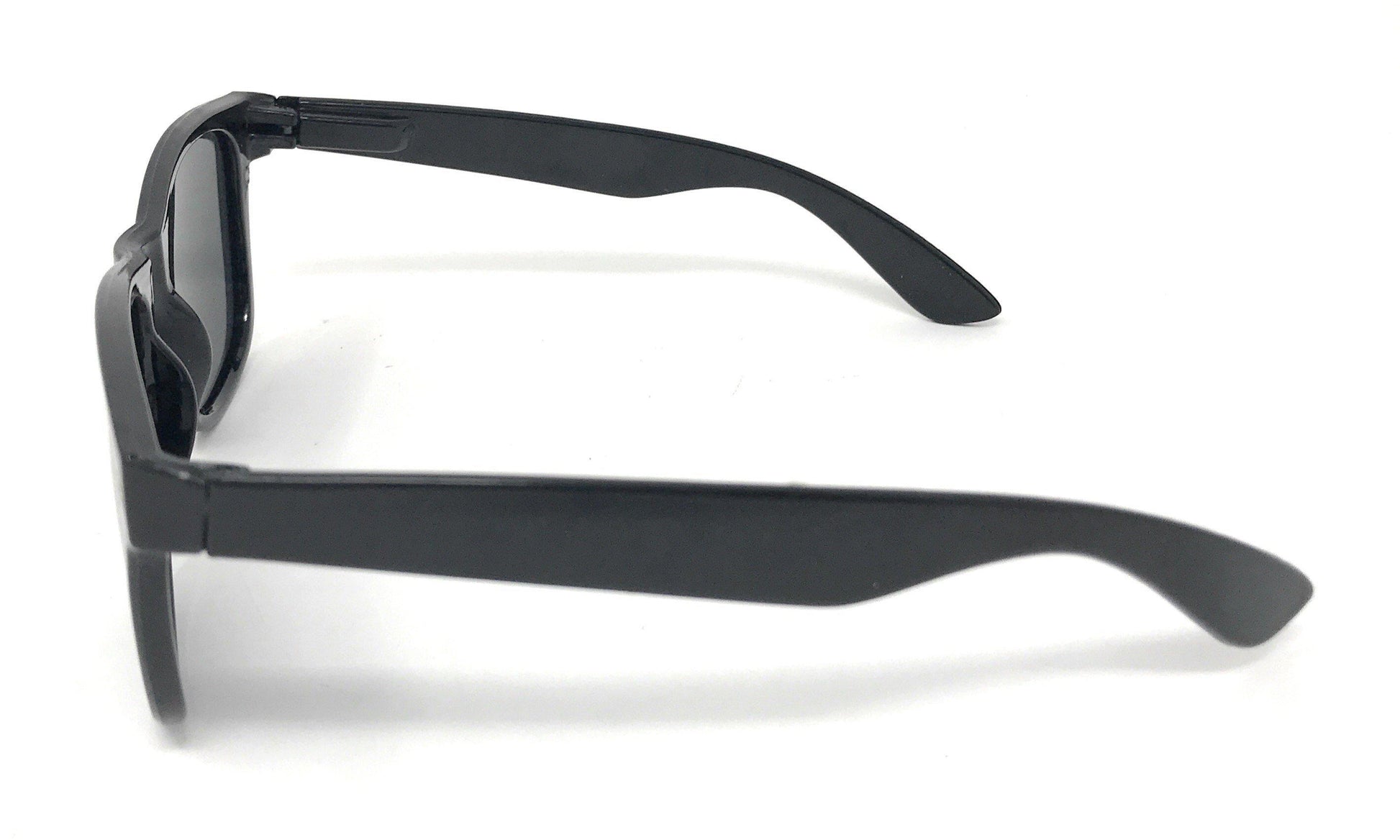 Classic Way Black Polarized Sunglasses with Pouch Great for Summer Unisex-Black (lens) Black (frame)-
