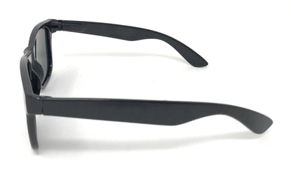 Classic Way Black Polarized Sunglasses with Pouch Great for Summer Unisex-Black (lens) Black (frame)-