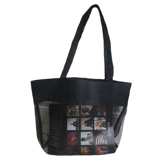 Clear Micro Mesh Shopping Tote Bag Transparent Book School Concerts Stadium Tsa-