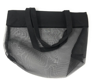 Clear Micro Mesh Shopping Tote Bag Transparent Book School Concerts Stadium Tsa-