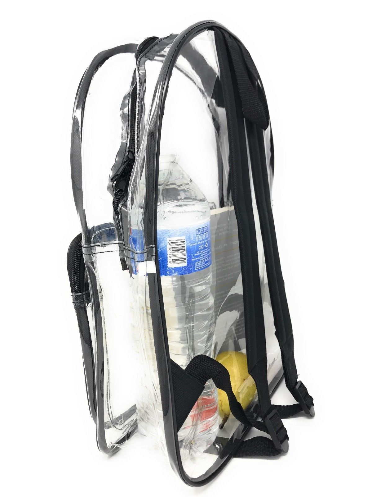 Clear Transparent Backpack Book Bag School Concerts Sports Stadium TSA Security-