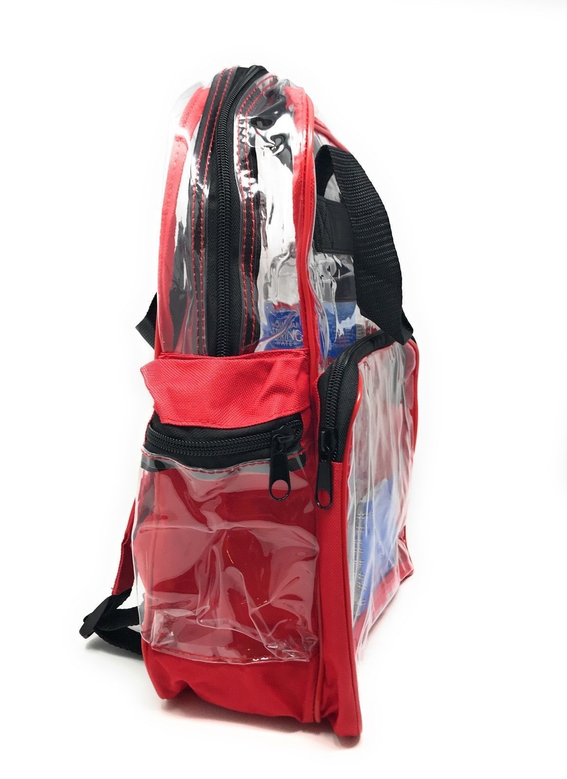 Clear Transparent Backpack Book Bag School Stadium Security Tsa Travel Rally 12X15inch-Royal Blue-
