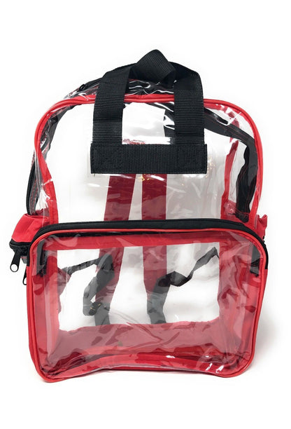 Clear Transparent Backpack Book Bag School Stadium Security Tsa Travel Rally 12X15inch-Royal Blue-