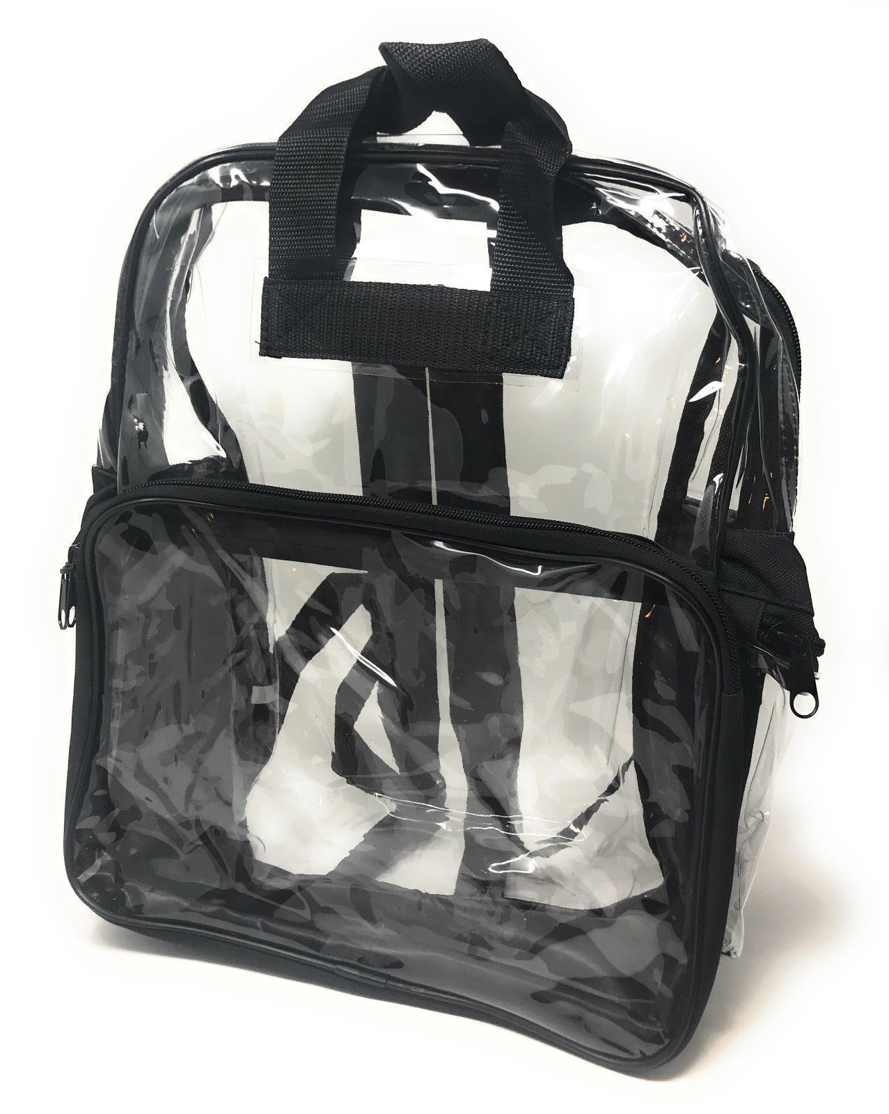 Clear Transparent Backpack Book Bag School Stadium Security Tsa Travel Rally 12X15inch-Royal Blue-