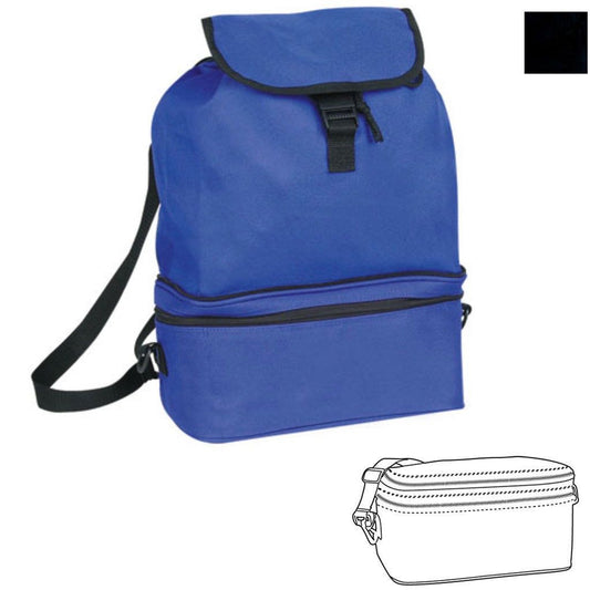 Backpack Cooler Bag Box Picnic Drink Water Lunch 11 X 15-1/2inch-RED-