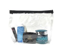 TSA Friendly Unisex Toiletry Clear Cosmetics Pouch Bags Travel Airport Security-Black-