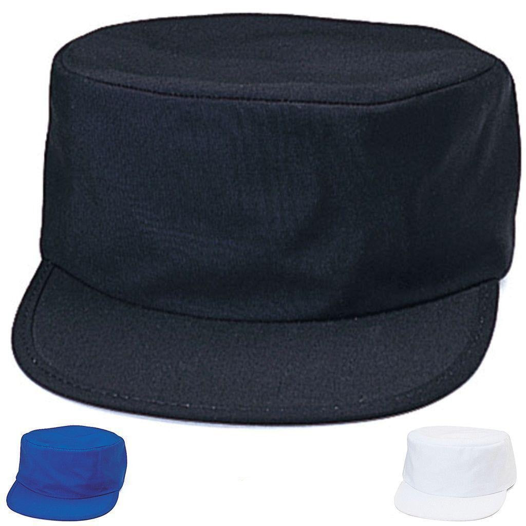 Cotton Twill Flat Top Low Crown Cadet Military Army Patrol Hats Caps-ROYAL-